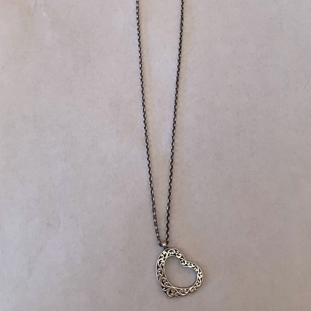 Lois Hill Sterling Silver Heart Pendent Necklace